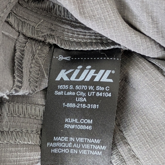 Kuhl Horizn Slate Cargo Reflex Pants Women's Size 2 Gray Ripstop Outdoor Hiking - Picture 5 of 9